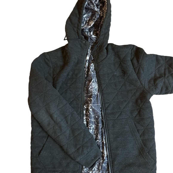 The North Face Men's Black and Gray Patterned Jacket - Picture 4 of 4